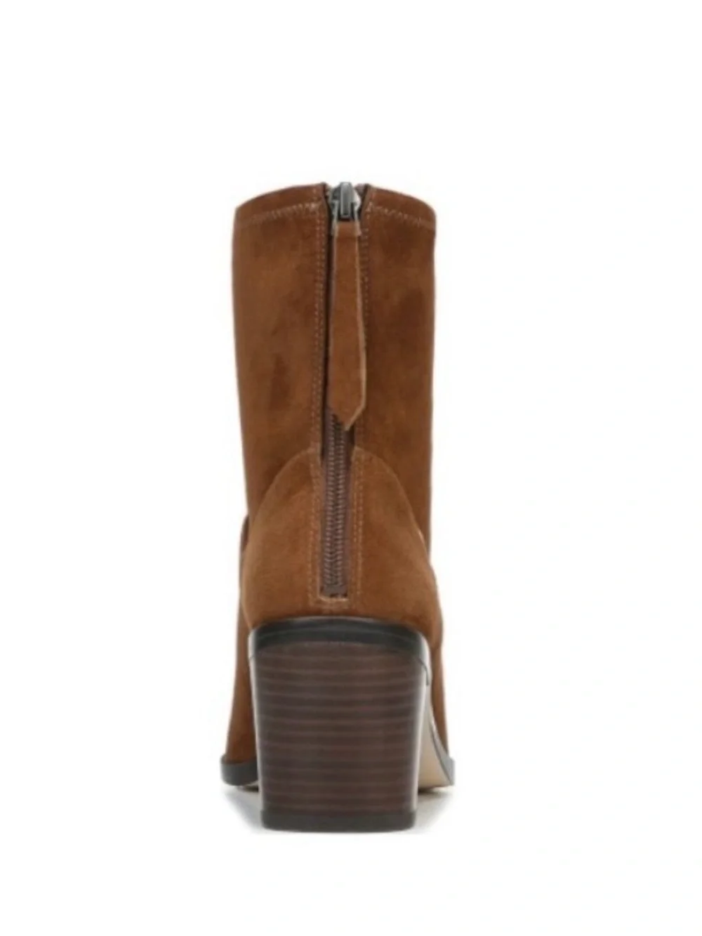 27 Edit Berkley 2 Block Heel Ankle Bootie Chestnut Brown Suede NWT 8.5